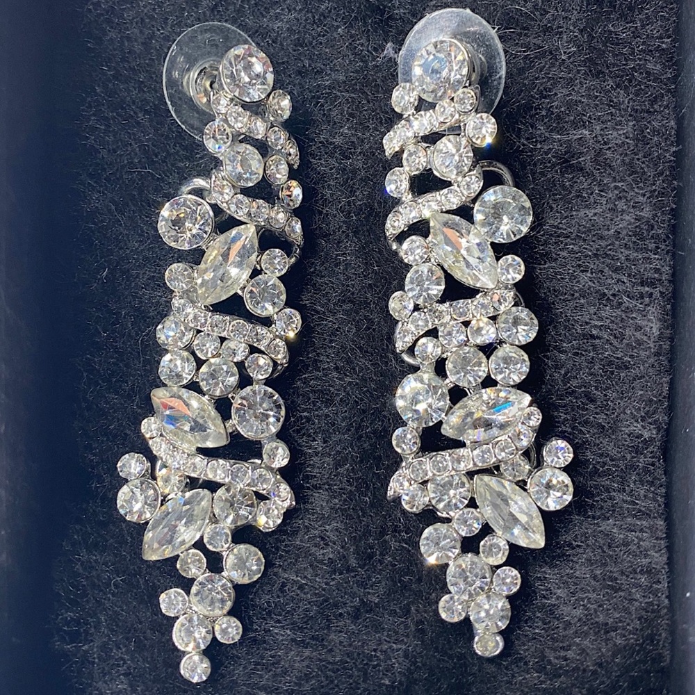 rhinestoned earrings